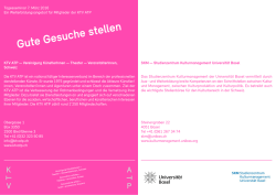 Gute Gesuche stellen