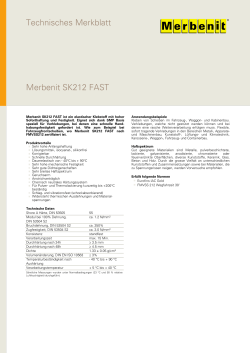 Technisches Merkblatt Merbenit SK212 FAST