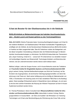 G.fast als Booster für den Glasfaserausbau bis in die