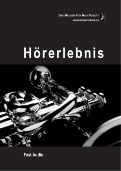 H&Ouml;RERLEBNIS &ndash; Portrait: Thomas Fast
