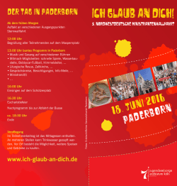 ICH GLAUB AN DICH!