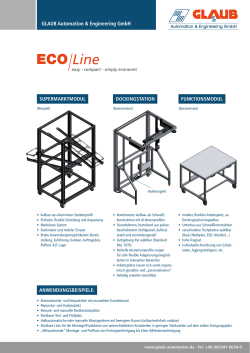 Produktblatt ECO/Line Zusatz - Glaub Automation & Engineering