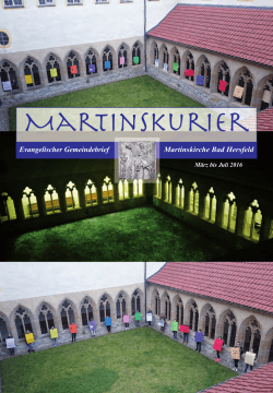 Martinskurier - Ev. Martinskirche Bad Hersfeld