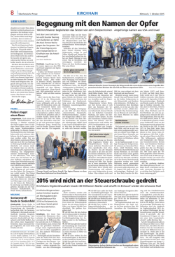 Zum Bericht der Oberhessichen Presse von Karin Waldhüter