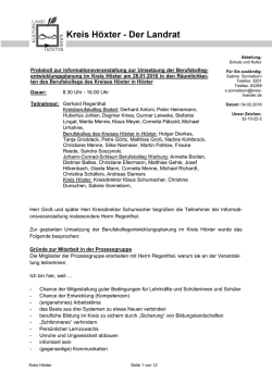 Herr Gro&szlig; und sp&auml;ter Herr Kreisdirektor Schumacher begr&uuml;&szlig;en die