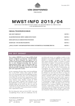 MWST-INFO 2015/04