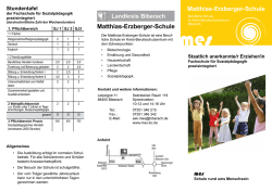 Infoblatt - Matthias-Erzberger