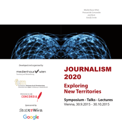 journalism 2020 - Institut f&uuml;r Publizistik