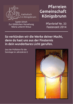 Fastenzeit 2014 - Katholisch in Königsbrunn