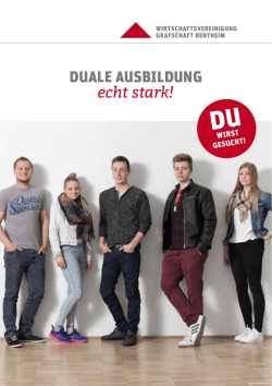 DUALE AUSBILDUNG echt stark!