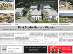 Fünf Stadtvillen am Wasser