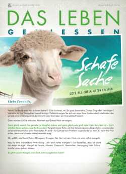 Gott als guten Hirten erleben