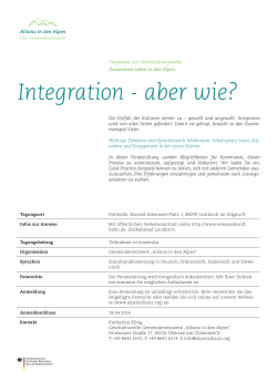Integration - aber wie?