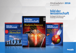 Mediadaten 2016 - Konradin Mediengruppe