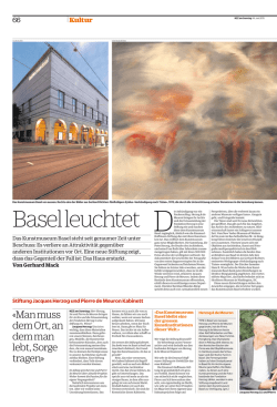 «Man muss dem Ort, an dem man lebt, Sorge tragen»