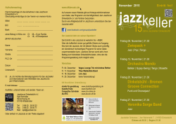 November 2015 - Jazzkeller Dinkelsbühl