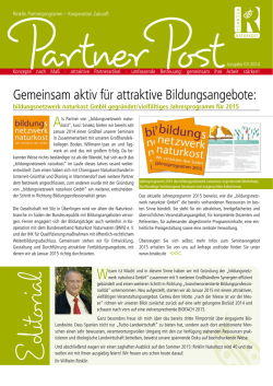 Gemeinsam aktiv für attraktive Bildungsangebote