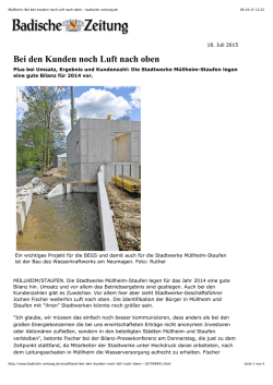 Müllheim_ Bei den Kunden noch Luft nach oben - badische