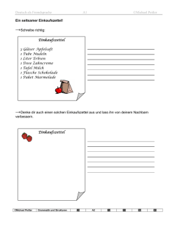 Einkaufszettel