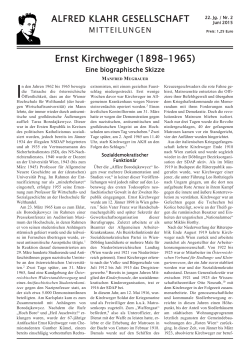 Ernst Kirchweger - Alfred Klahr Gesellschaft