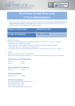 gletscher schnee okay 2015 7 tages arrangement