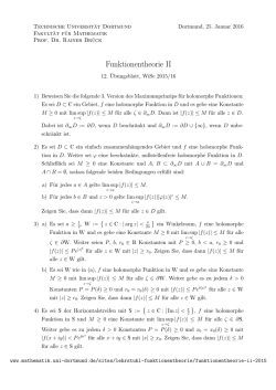 Funktionentheorie II