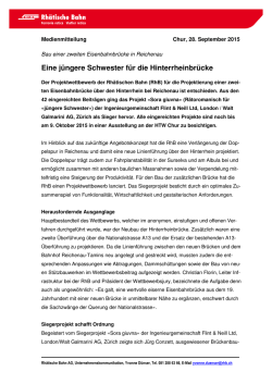 Eine j&uuml;ngere Schwester f&uuml;r die Hinterrheinbr&uuml;cke