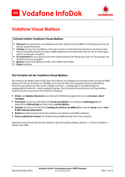 InfoDok 309: Vodafone Visual Mailbox
