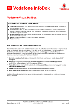 InfoDok 309: Vodafone Visual Mailbox