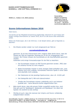 Infos - bwbsv