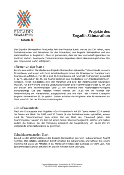 Projekte 2015 - Engadin Skimarathon