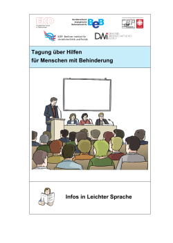 Leichte Sprache.Programm Personzentrierung-Inklusion