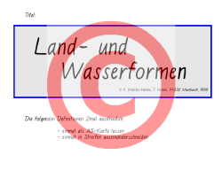 Eine Landmasse - Montessori
