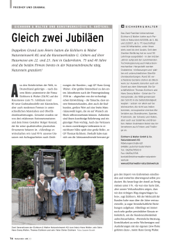 Gleich zwei Jubiläen - Eichhorn & Walter GmbH und Co
