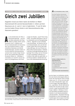 Gleich zwei Jubil&auml;en - Eichhorn & Walter GmbH und Co