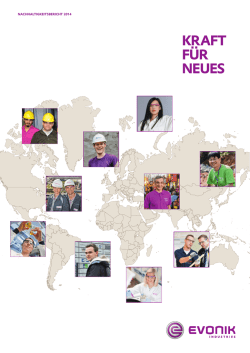 KRAFT FÜR NEUES - Evonik Industries