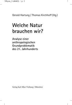 Welche Natur brauchen wir?