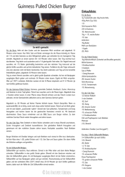 Guinness Pulled Chicken Burger
