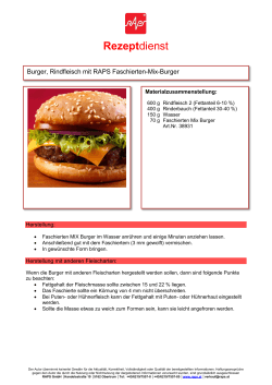 Rezept Burger mit RAPS Faschierten