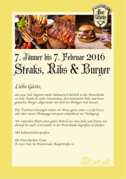 Steaks, Ribs & Burger
