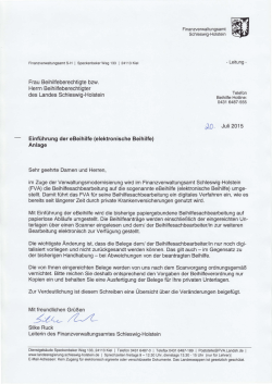 Information eBeihilfe