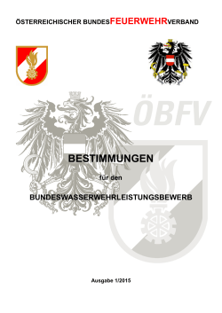 bestimmungen - Österreichischer Bundesfeuerwehrverband
