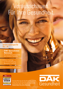 Ihre Vorteile - DAK