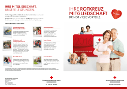 IHRE ROTKREUZ MITGLIEDSCHAFT