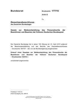 Drucksache 177/15