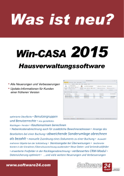 Win-CASA 2015 - Software24.com GmbH