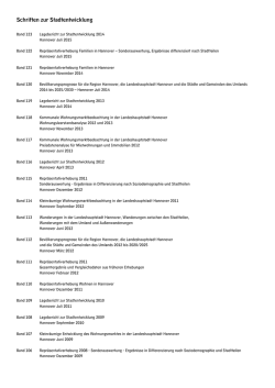 Schriften zur Stadtentwicklung