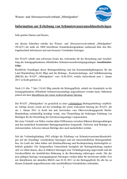 Information zur Erhebung von
