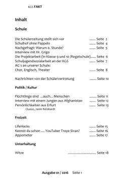Seite 1 Inhaltsverzeichnis