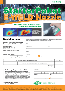 E-WELD Nozzle - Bio